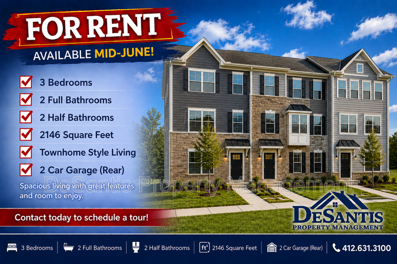 3 bedroom 4 bath in Moon Township school district property image
