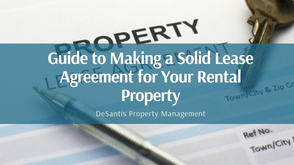 making a lease agreement